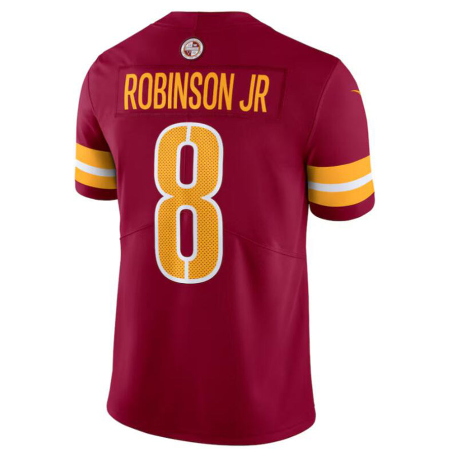 Silnrao W.Commanders #8 Brian Robinson Jr. Burgundy Vapor Untouchable Limited Jersey American Stitched Jerseys