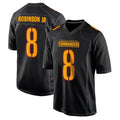 Silnrao W.Commanders #8 Brian Robinson Jr. Player Black Fashion Stitched Jerseys