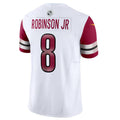 Silnrao W.Commanders #8 Brian Robinson Jr. White Vapor F.U.S.E. Limited Jersey American Stitched Jerseys