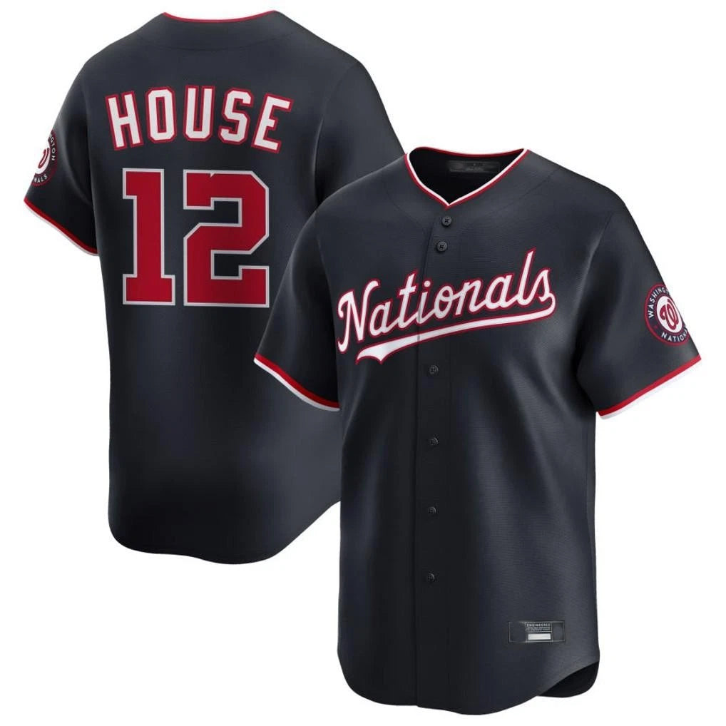 Silnrao W.Nationals #12 Brady House Player Navy Alternate Limited Game Stitched Jerseys