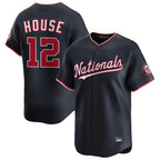 Silnrao W.Nationals #12 Brady House Player Navy Alternate Limited Game Stitched Jerseys