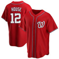 Silnrao W.Nationals #12 Brady House Player Red  Alternate Game Stitched Jerseys