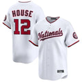 Silnrao W.Nationals #12 Brady House Player White Alternate Limited Game Stitched Jerseys