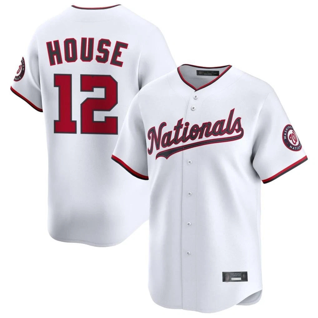 Silnrao W.Nationals #12 Brady House Player White Alternate Limited Game Stitched Jerseys