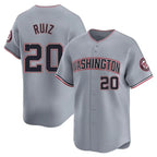 Silnrao W.Nationals #20 Keibert Ruiz Player Gray City Connect Elite Alternate Stitched Jerseys