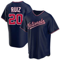 Silnrao W.Nationals #20 Keibert Ruiz Player Navy Replica Game Stitched Jerseys