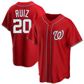 Silnrao W.Nationals #20 Keibert Ruiz Player Red Home Alternate Replica Jerseys