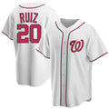 Silnrao W.Nationals #20 Keibert Ruiz Player White Game Stitched Jerseys