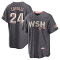 Silnrao W.Nationals #24 Cade Cavalli Player Gray City Connect Stitched Jerseys