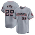 Silnrao W.Nationals #29 James Wood Player Gray City Connect Limited Alternate Stitched Jerseys