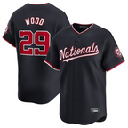 Silnrao W.Nationals #29 James Wood Player Navy Limited Stitched Jerseys