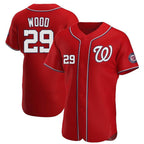 Silnrao W.Nationals #29 James Wood Player Red Alternate Elite Stitched Jerseys