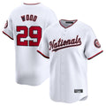 Silnrao W.Nationals #29 James Wood Player White Home Limited Stitched Jerseys
