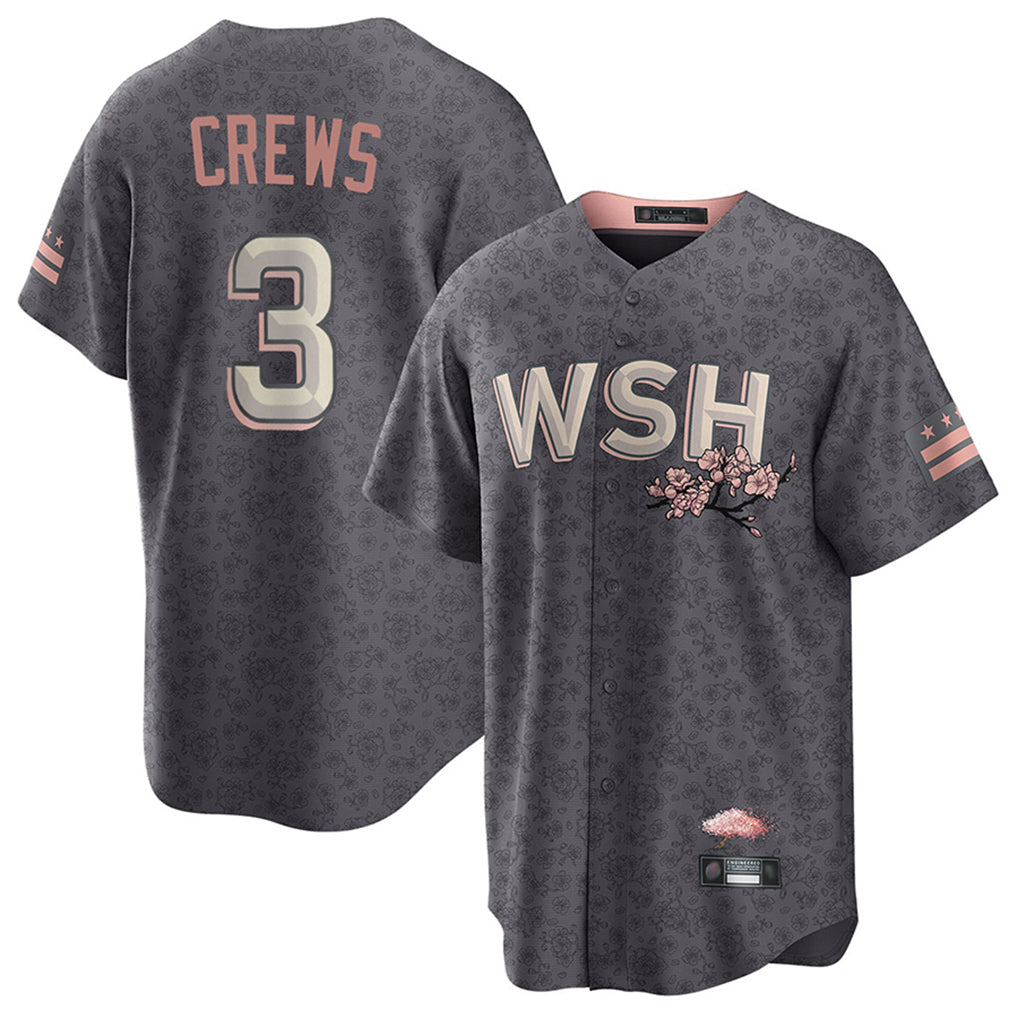 Silnrao W.Nationals #3 Dylan Crews Player City Connect Stitched Jerseys