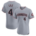 Silnrao W.Nationals #4 Daylen Lile Player Gray Alternate Elite Stitched Jerseys