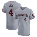 Silnrao W.Nationals #4 Daylen Lile Player Gray Alternate Elite Stitched Jerseys