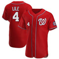 Silnrao W.Nationals #4 Daylen Lile Player Red Alternate Elite Stitched Jerseys