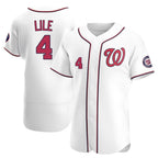 Silnrao W.Nationals #4 Daylen Lile Player White Alternate Elite Stitched Jerseys