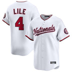 Silnrao W.Nationals #4 Daylen Lile Player White Alternate Limited Replica Stitched Jerseys
