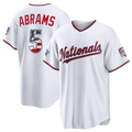 Silnrao W.Nationals #5 CJ Abrams White 2026 All-Star Edition Stars & Stripes Stadium Jerseys