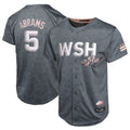 Silnrao W.Nationals #5 C.J. Abrams Player Charcoal City Connect Limited Stitched  Jerseys
