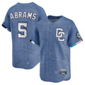Silnrao W.Nationals #5 CJ Abrams Player Blue City Connect Limited Stitched Jerseys