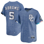 Silnrao W.Nationals #5 CJ Abrams Player Blue City Connect Limited Stitched Jerseys