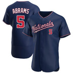 Silnrao W.Nationals #5 CJ Abrams Player Navy Alternate Elite Stitched Jerseys