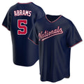 Silnrao W.Nationals #5 CJ Abrams Player Navy Blue Replica Game Stitched Jerseys
