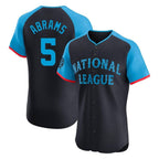 Silnrao W.Nationals #5 CJ Abrams Player Navy Elite National League All-Star Game Stitched Jerseys