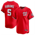 Silnrao W.Nationals #5 CJ Abrams Player Red Limited Stitched Jerseys
