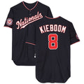 Silnrao W.Nationals #8 Carter Kieboom Player Navy Home Game Stitched Jerseys