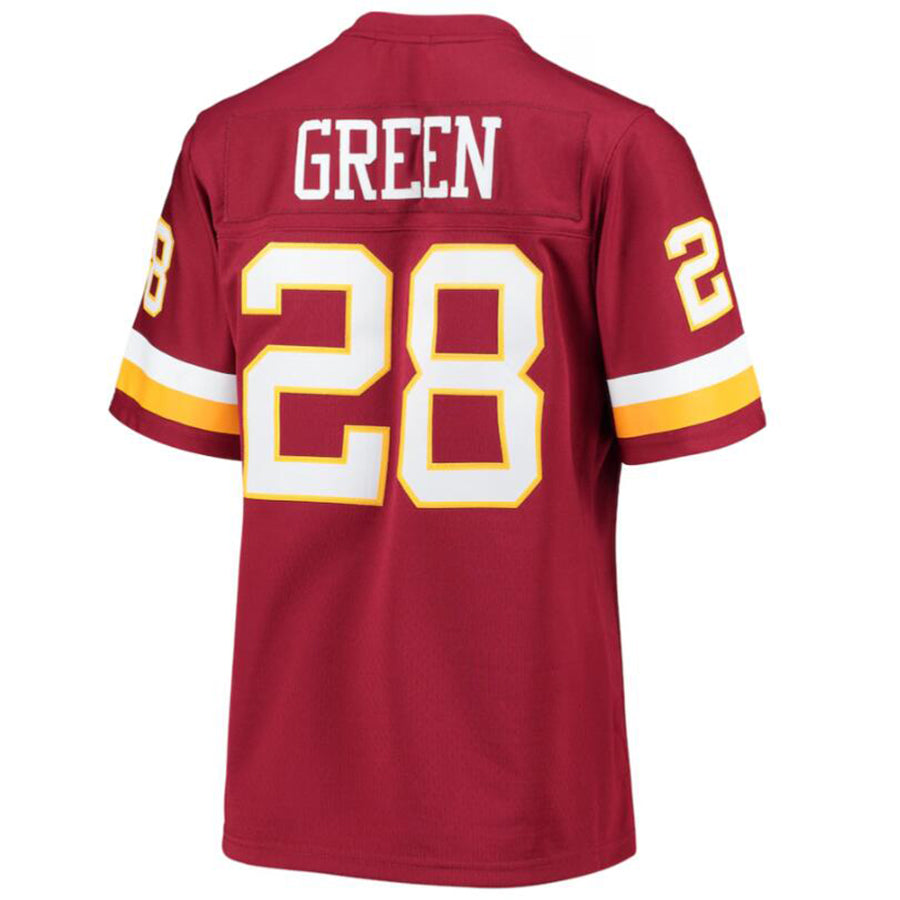 Silnrao Washington Football Team #28 Darrell Green Burgundy Legacy Replica Player Jersey American Stitched Jerseys