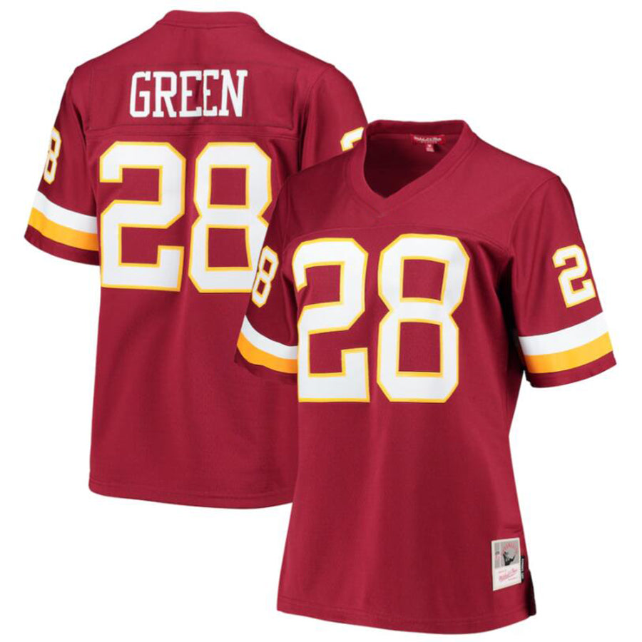 Silnrao Washington Football Team #28 Darrell Green Burgundy Legacy Replica Player Jersey American Stitched Jerseys