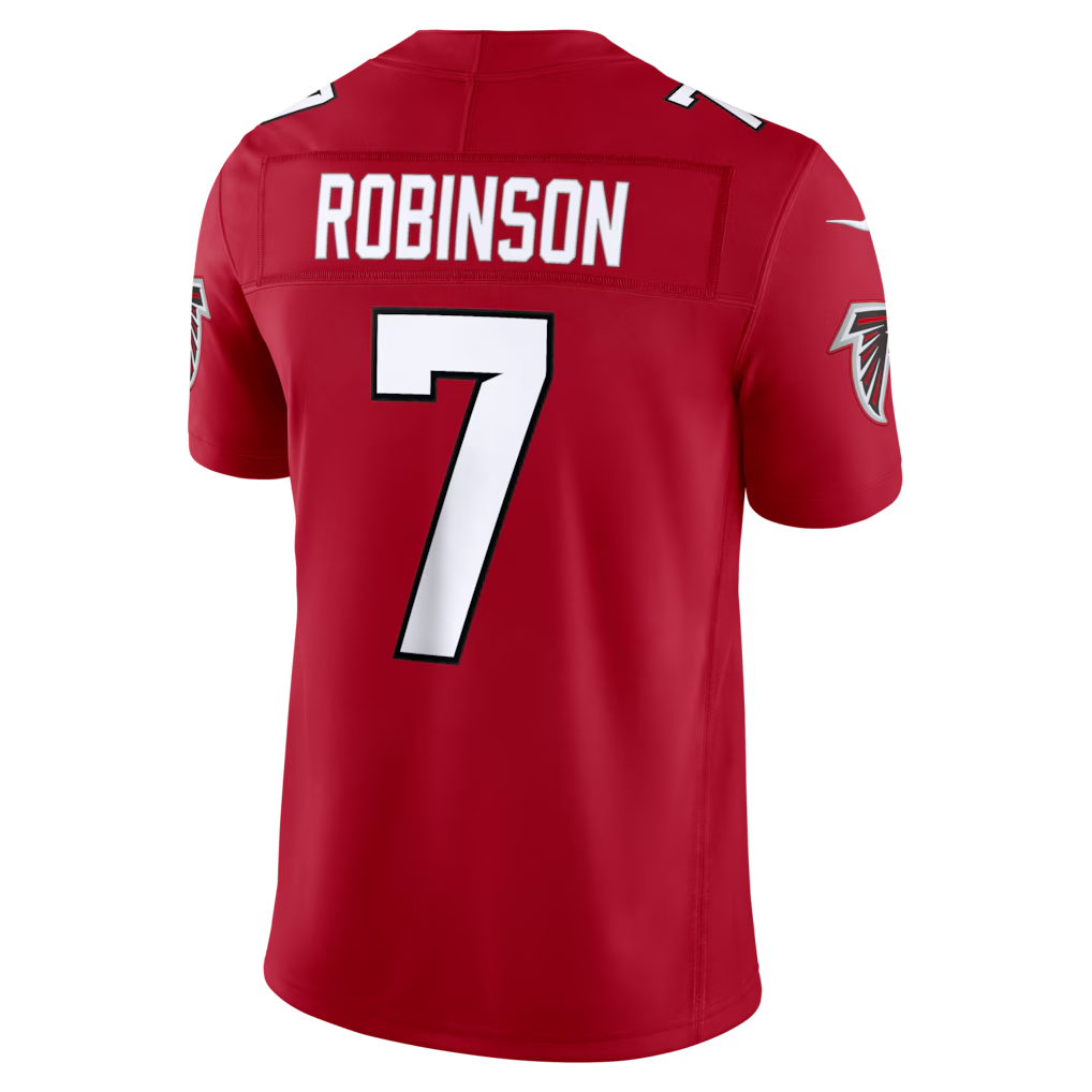 Silnrao A.Falcons #7 Bijan Robinson Red Vapor F.U.S.E. Limited Stitched Jerseys