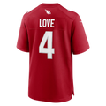 Silnrao A.Cardinals #4 Jeremiyah Love Red Game Player Stitched Jerseys