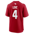 Silnrao A.Cardinals #4 Jeremiyah Love Red Game Player Stitched Jerseys
